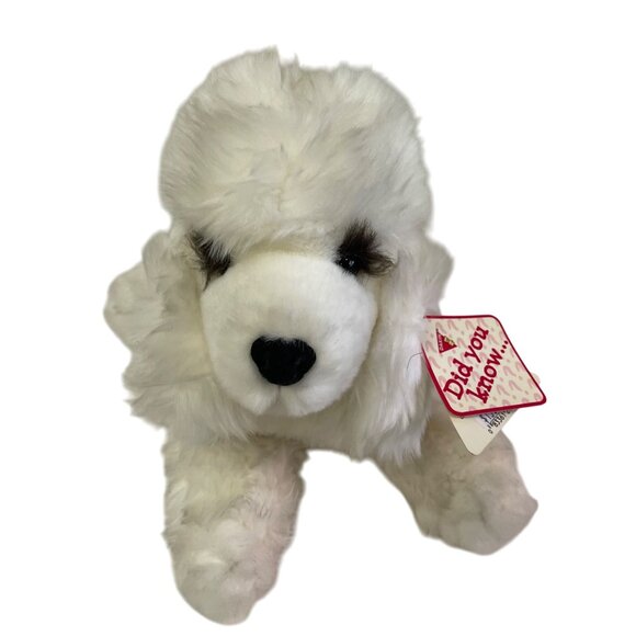 Vintage Dakin Applause White Poodle Plush Stuffed Animal Toy 8" Soft Fluffy Coll - Picture 8 of 16